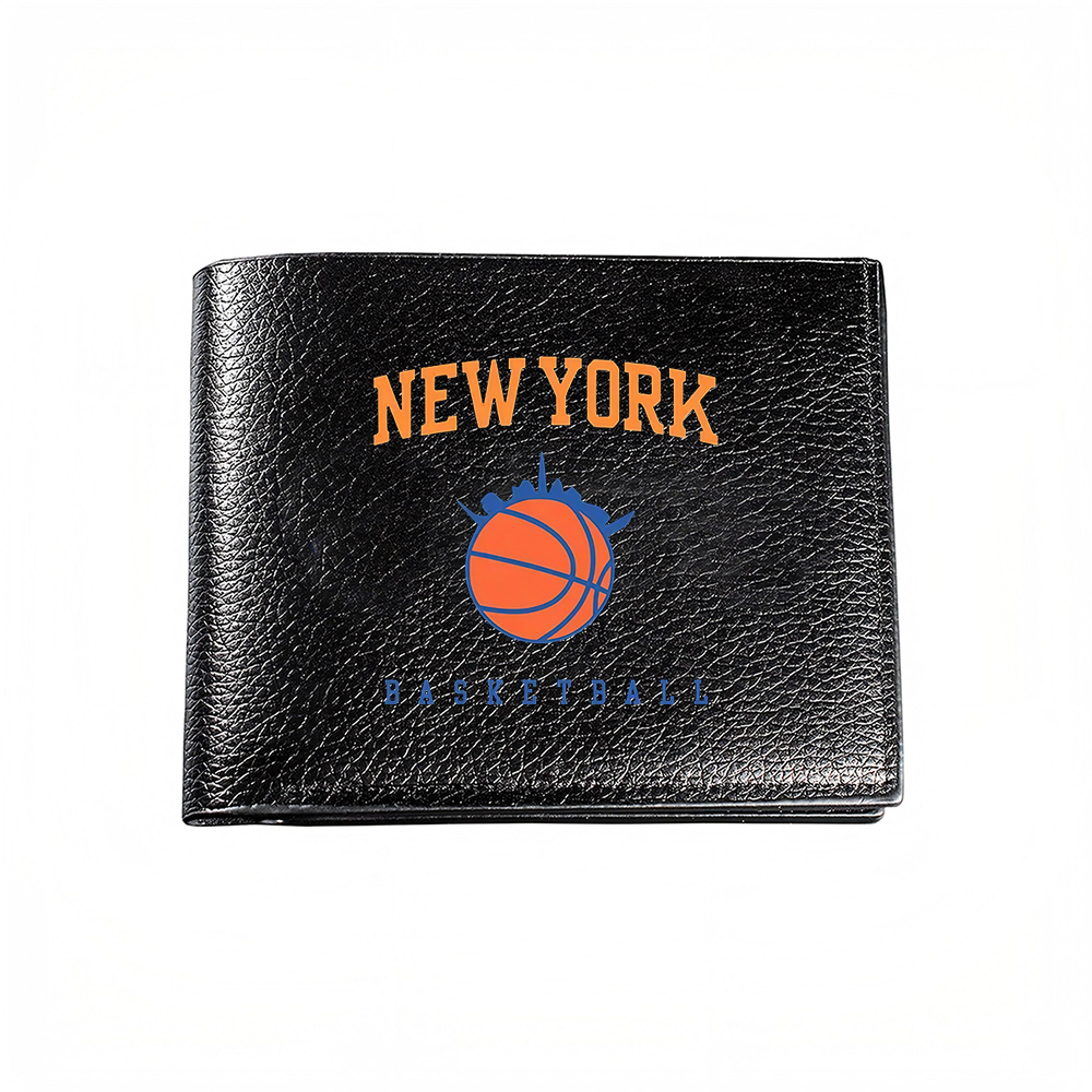 Interior Design New York - กระเป๋าสตางค์ผู้ชายลายโลโก้บาสเก็ตบอลนิวยอร์ก ที่ใส่บัตร ดีไซน์แฟชั่นลำลองสำหรับธุรกิจ ลายพิมพ์ทันสมัย อุปกรณ์เสริม