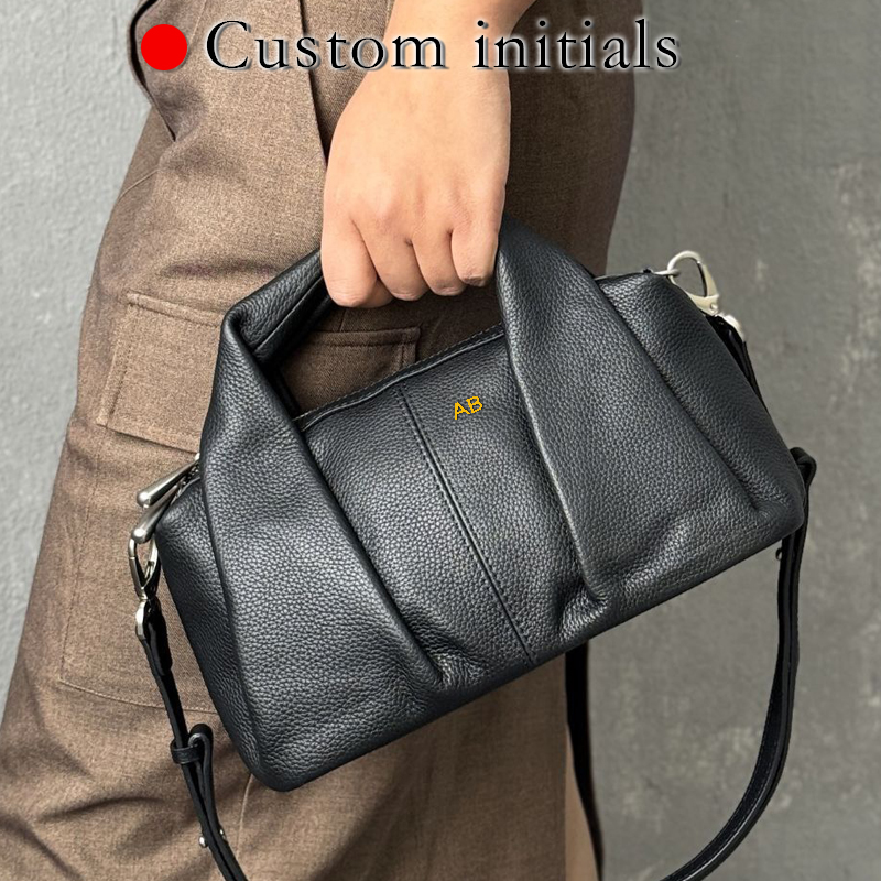 Interior Design Japanese - กระเป๋าหนังแท้ลายอักษรย่อสั่งทำพิเศษสำหรับผู้หญิง กระเป๋าถือดีไซน์หรูหรา รุ่นใหม่ปี 2026 พร้อมหูหิ้วหนังวัว สไตล์ญี่ปุ่น