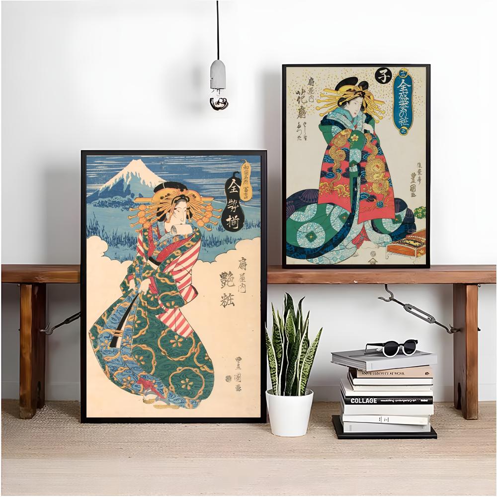 โปสเตอร์เกอิชาญี่ปุ่นย้อนยุค ส - Interior Design Minimalist บทวิจารณ์และราคา