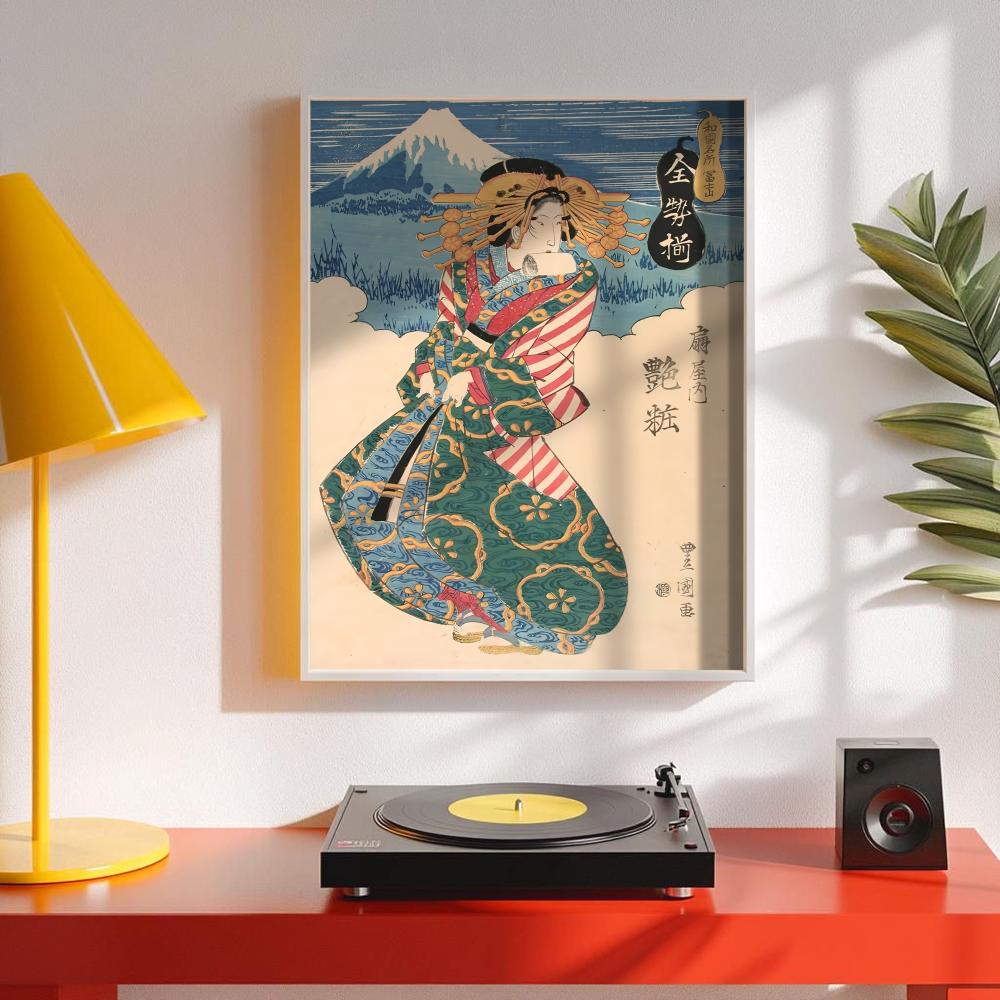 โปสเตอร์เกอิชาญี่ปุ่นย้อนยุค ส - Interior Design Minimalist บทวิจารณ์และราคา