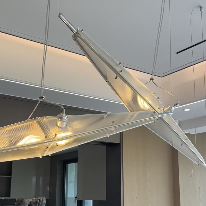 โคมไฟระย้าแก้ว LED ดีไซน์เรียบ - Interior Design Minimalist บทวิจารณ์และราคา