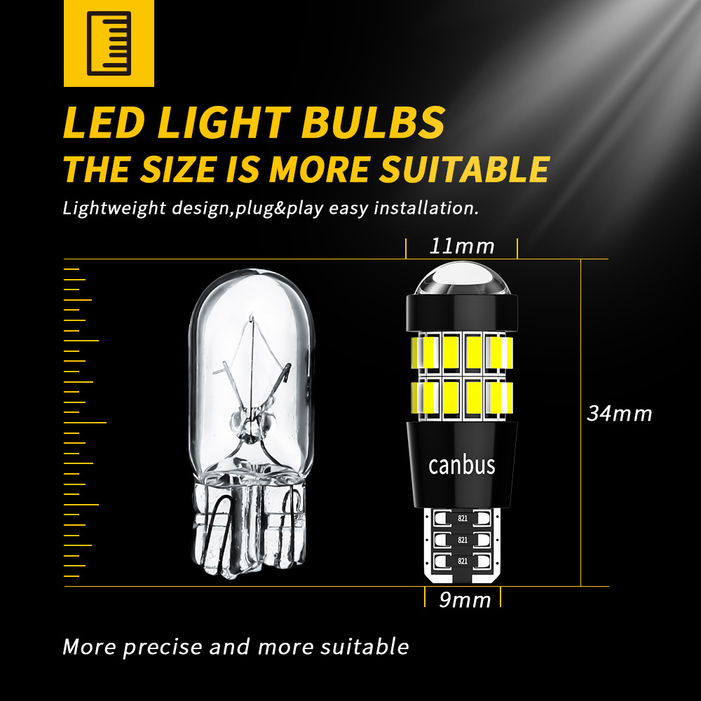 DXZ 2PCS W5W T10 หลอดไฟ LED เล - Interior Design Icon บทวิจารณ์และราคา