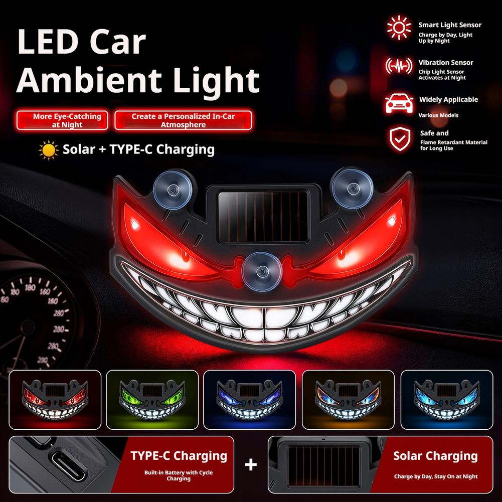 ไฟตกแต่งรถยนต์ LED รูปตาปีศาจ  - Interior Design Icon บทวิจารณ์และราคา