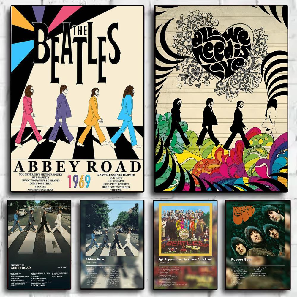 วงดนตรีป๊อป T-The Beatles โปสเ - Interior Design Minimalist บทวิจารณ์และราคา