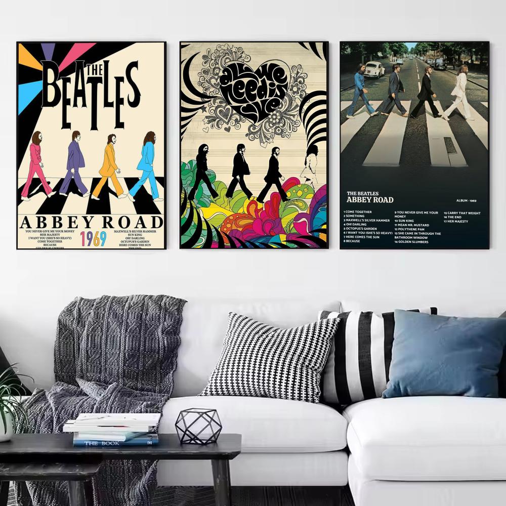 วงดนตรีป๊อป T-The Beatles โปสเ - Interior Design Minimalist บทวิจารณ์และราคา